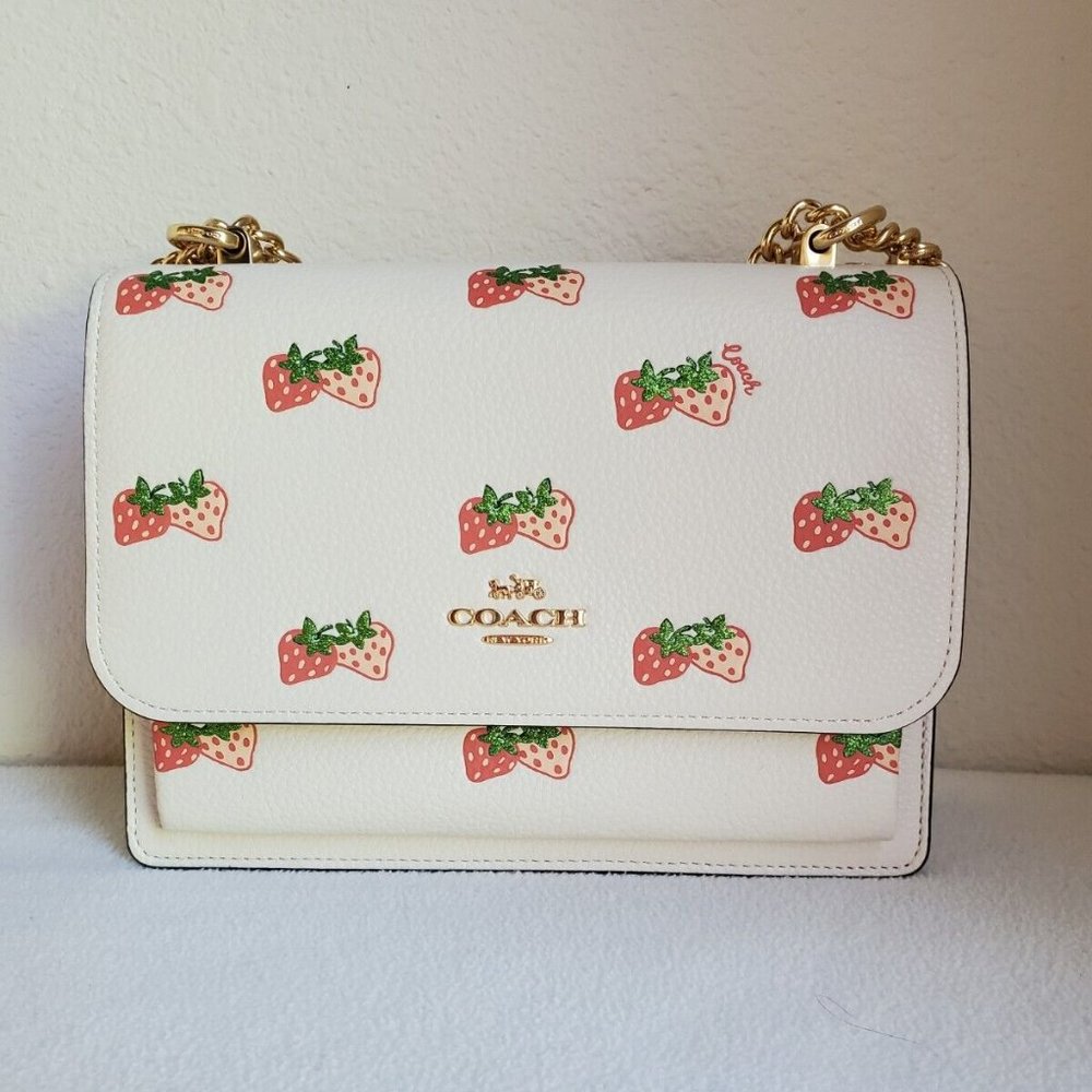 2022 Coach Klare Crossbody With Strawberry Print CB599